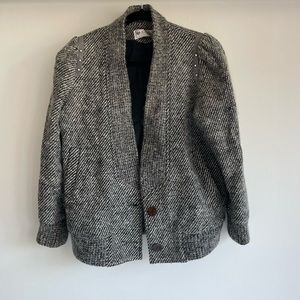 Vintage Black and White Tweed Jacket
